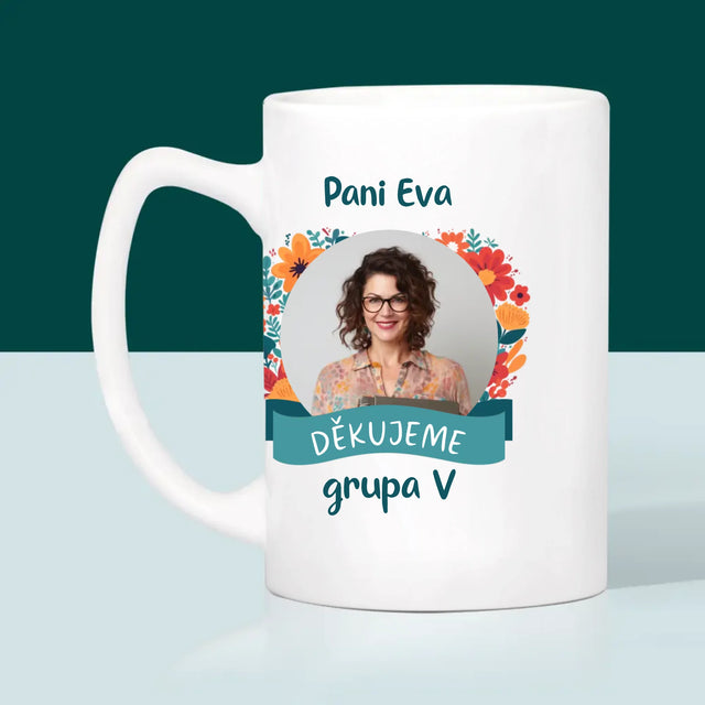 Fotka A Textem: Poděkování Paní Učitelce - Hrnek