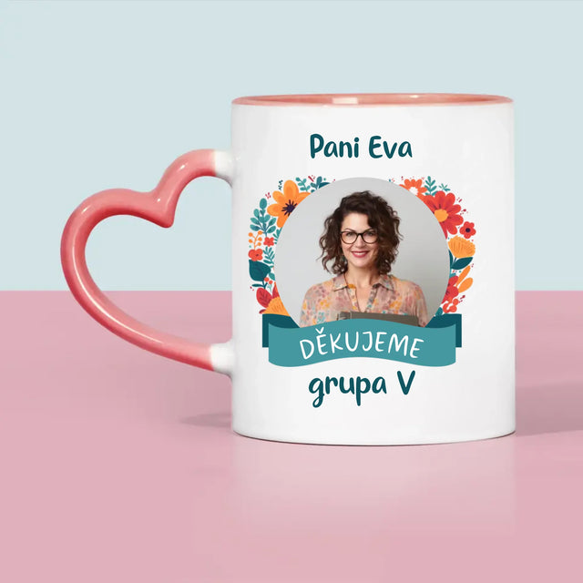 Fotka A Textem: Poděkování Paní Učitelce - Hrnek