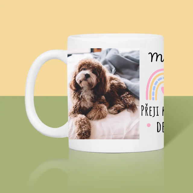 Fotokoláž: Přeji Krásný Den - Hrnek
