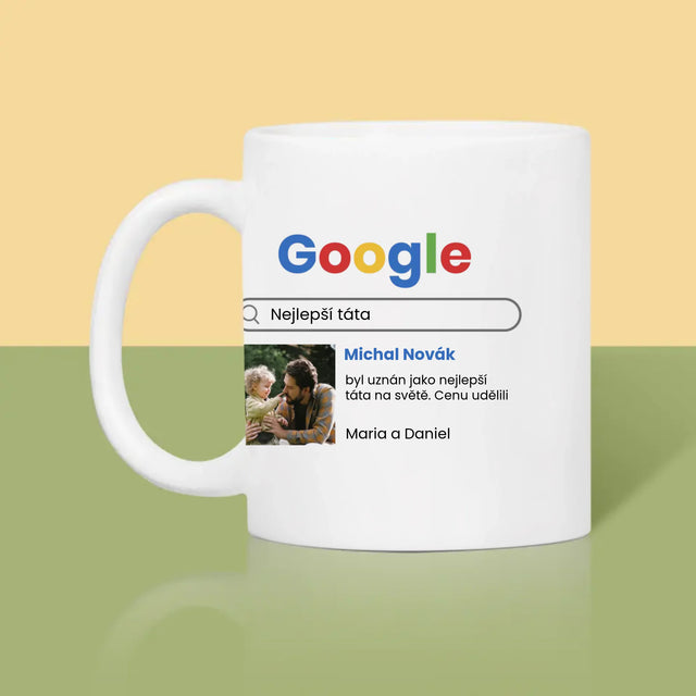 Fotka A Textem: Nejlepší Táta Google Výsledek - Hrnek