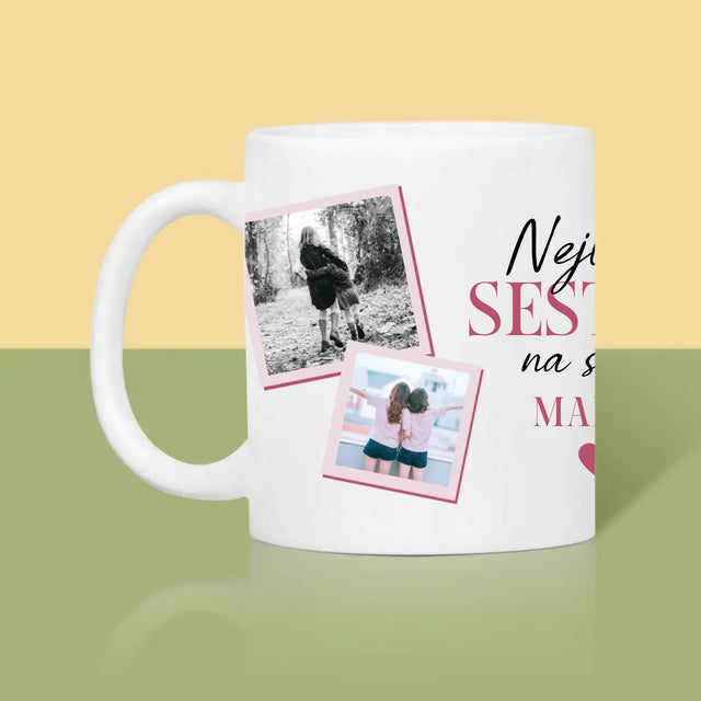 Fotokoláž: Nejlepší Sestra - Hrnek