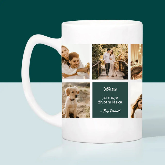 Fotokoláž: Koláž Milostná - Hrnek