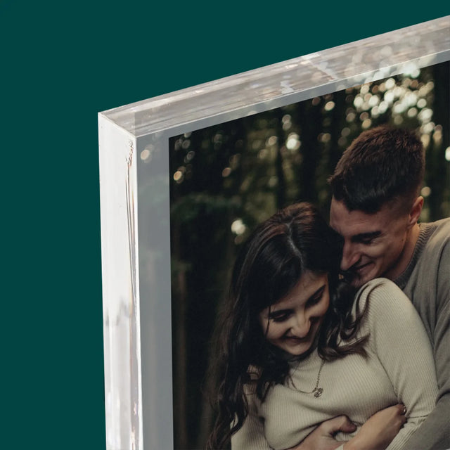 Fotka A Textem: Spotify S Kódem Qr - Akrylový Blok