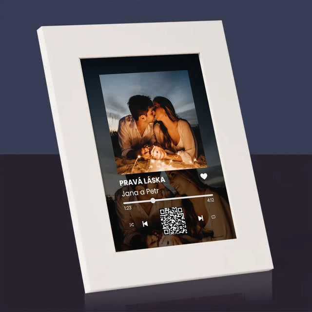 Fotka A Textem: Spotify S Vašimi Fotkami A Qr Kódem - Fotorámeček