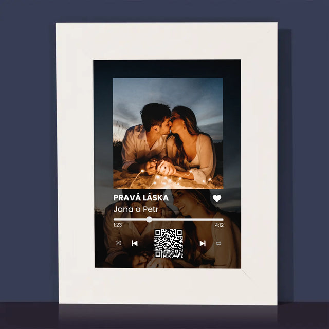Fotka A Textem: Spotify S Vašimi Fotkami A Qr Kódem - Fotorámeček