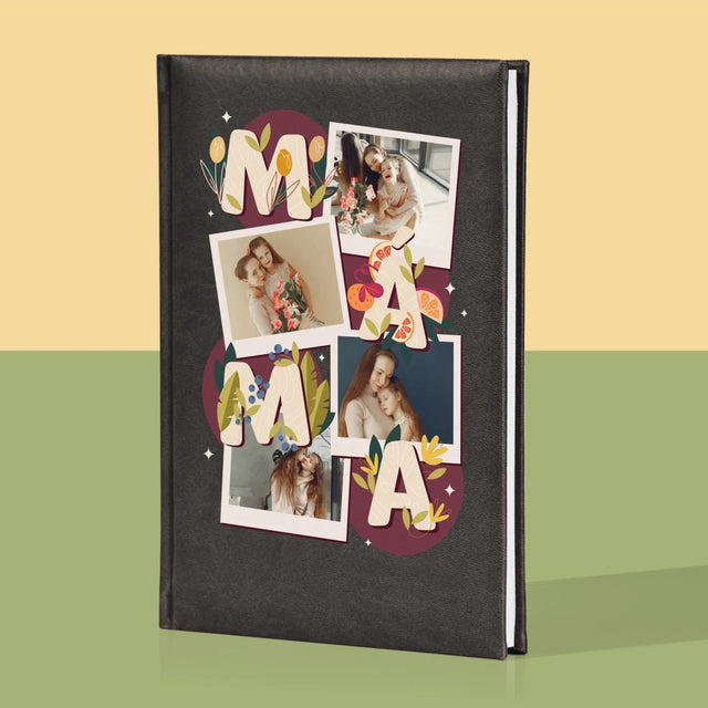 Fotokoláž: Písmenka Máma - Zápisník