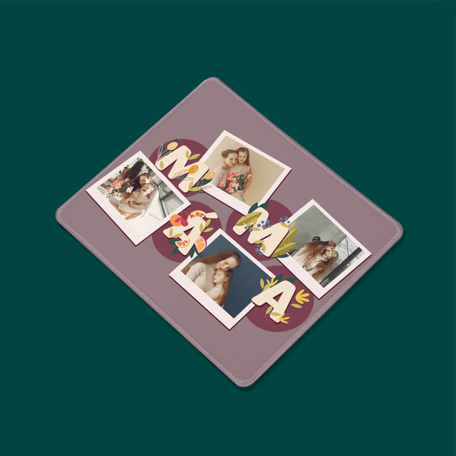 Fotokoláž: Písmenka Máma - Podložka Pod Myš