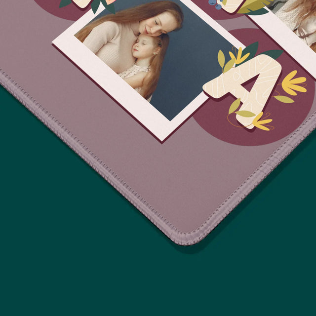 Fotokoláž: Písmenka Máma - Podložka Pod Myš