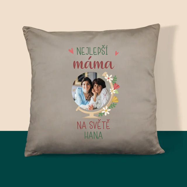 Fotka A Textem: Nejlepší Máma Svět - Polštář