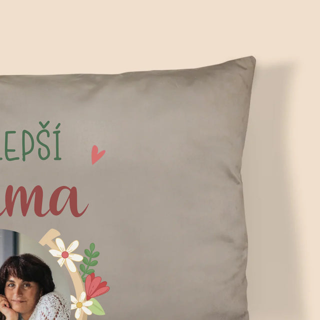 Fotka A Textem: Nejlepší Máma Svět - Polštář