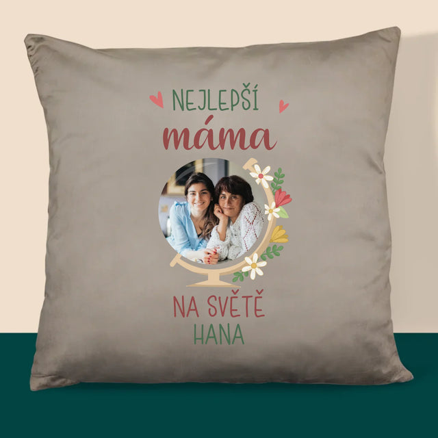 Fotka A Textem: Nejlepší Máma Svět - Polštář