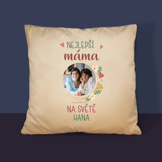 Fotka A Textem: Nejlepší Máma Svět - Polštář