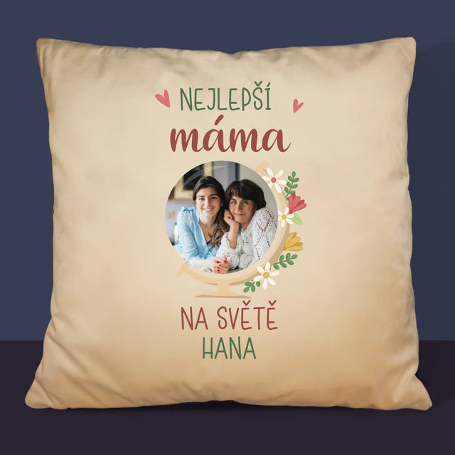 Fotka A Textem: Nejlepší Máma Svět - Polštář