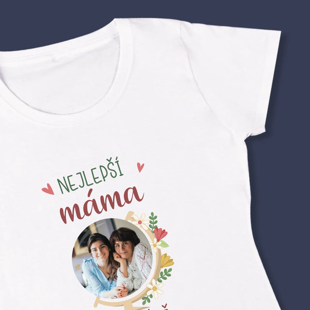 Fotka A Textem: Nejlepší Máma Svět - Damské Tričko