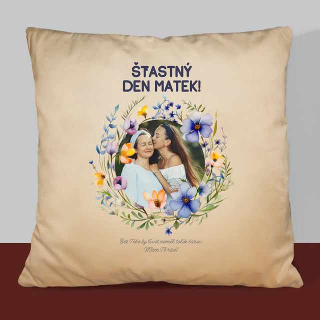 Fotka A Textem: Šťastný Den Matek - Polštář