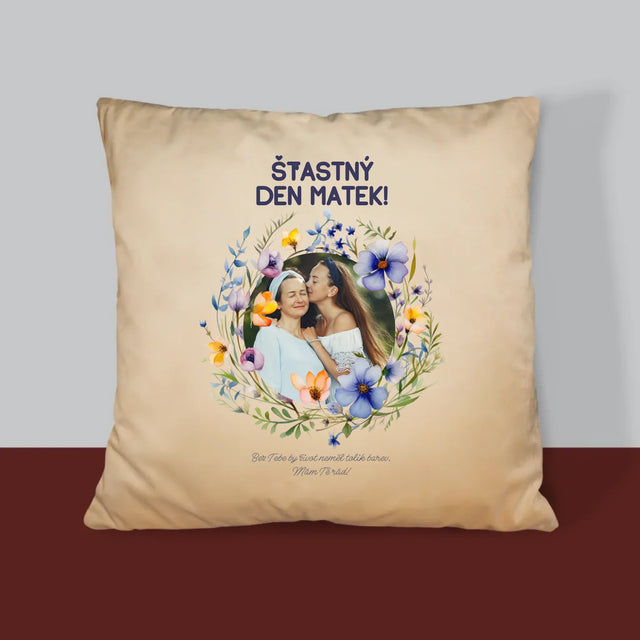 Fotka A Textem: Šťastný Den Matek - Polštář