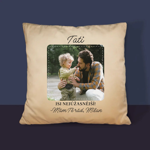 Fotka A Textem: Nejúžasnější Táta - Polštář