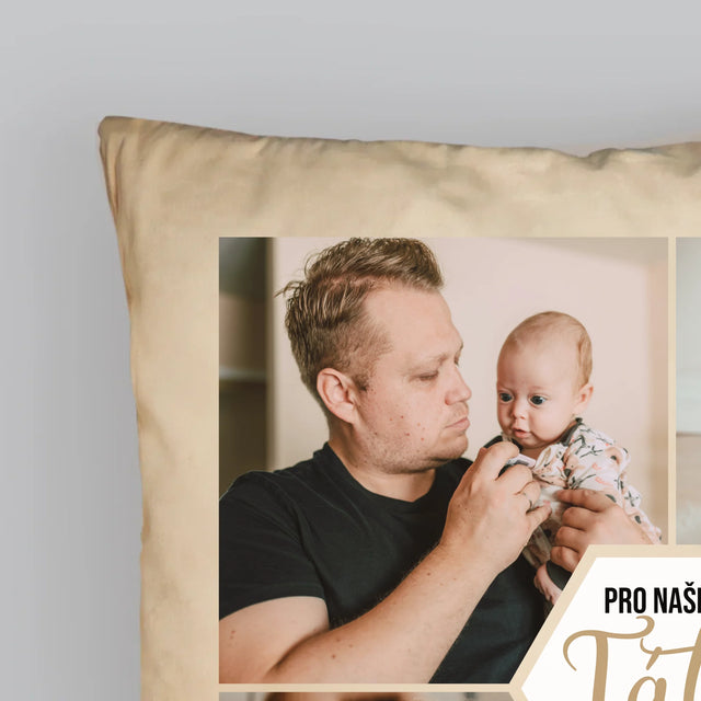 Fotokoláž: Pro Našeho Tátu - Polštář