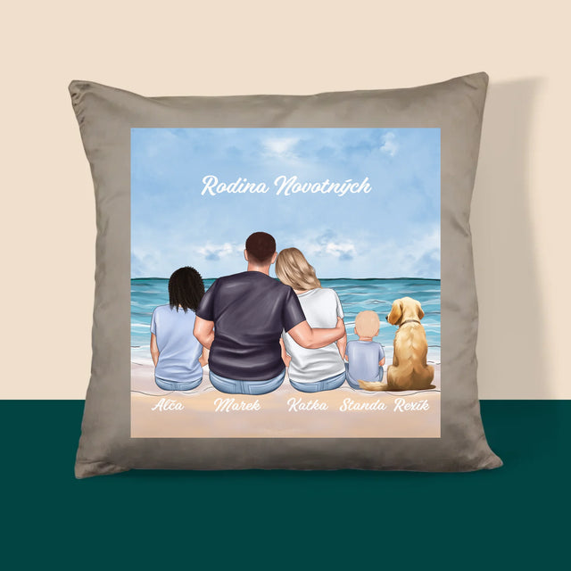 Designér Postav: Rodinný Portrét - Polštář