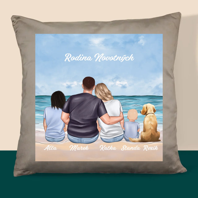 Designér Postav: Rodinný Portrét - Polštář