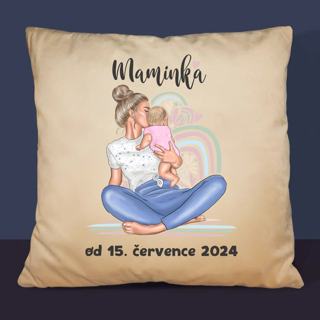 Designér Postav: Mladá Mamina - Polštář