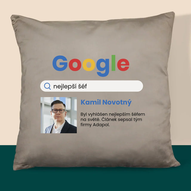 Fotka A Textem: Nejlepší Šéf Výsledek Google - Polštář