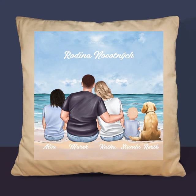 Designér Postav: Rodinný Portrét - Polštář