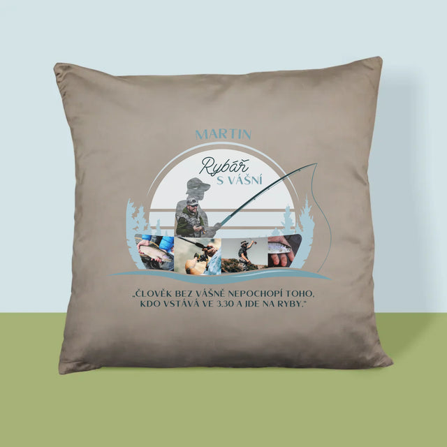 Tvar Z Fotek: Rybář S Vášní - Polštář