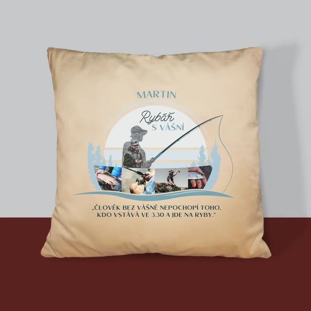 Tvar Z Fotek: Rybář S Vášní - Polštář