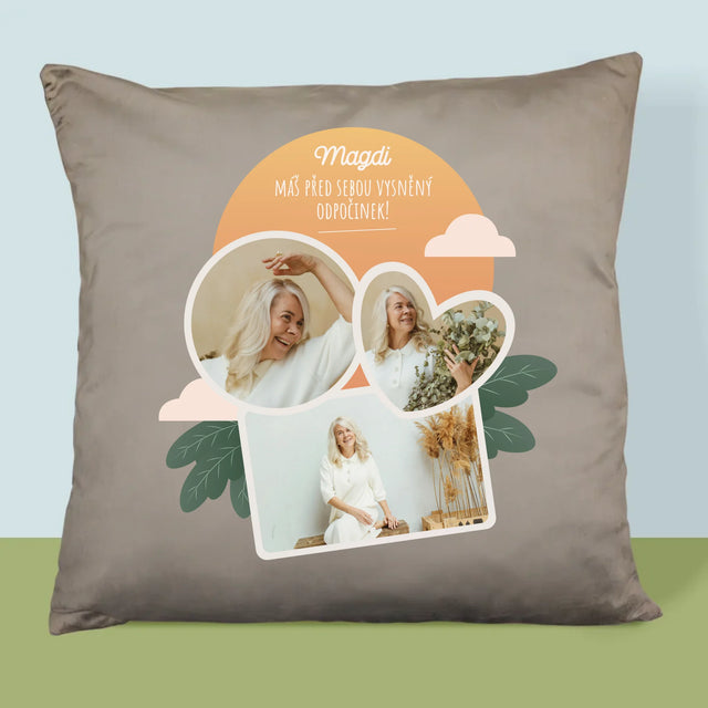 Fotokoláž: Vysněný Odpočinek - Polštář