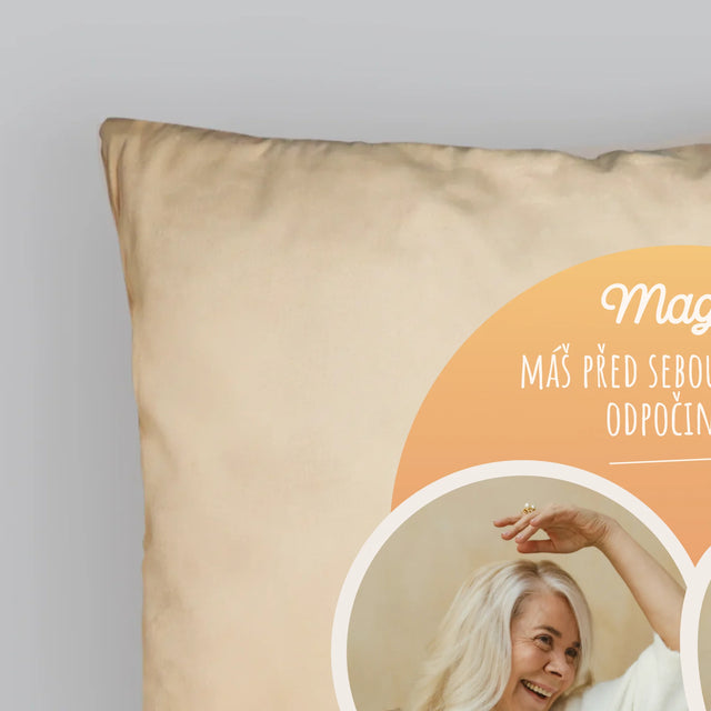 Fotokoláž: Vysněný Odpočinek - Polštář