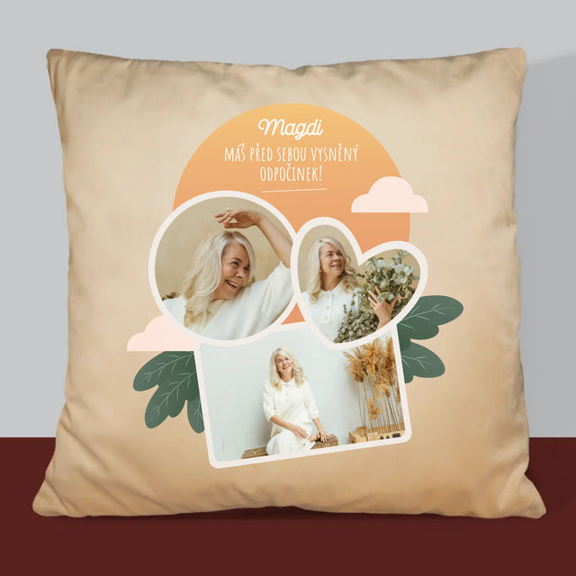 Fotokoláž: Vysněný Odpočinek - Polštář