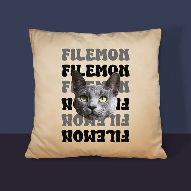 Tvoje Postava: Fotka Mazlíčka S Jménem - Polštář