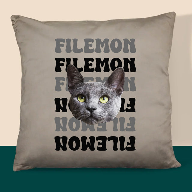 Tvoje Postava: Fotka Mazlíčka S Jménem - Polštář