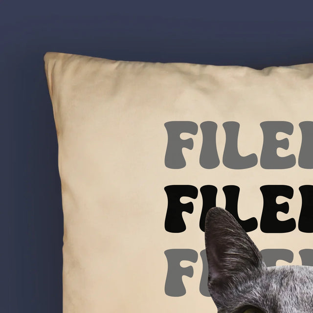 Tvoje Postava: Fotka Mazlíčka S Jménem - Polštář