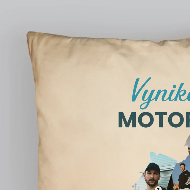 Tvar Z Fotek: Vynikající Motorkář - Polštář