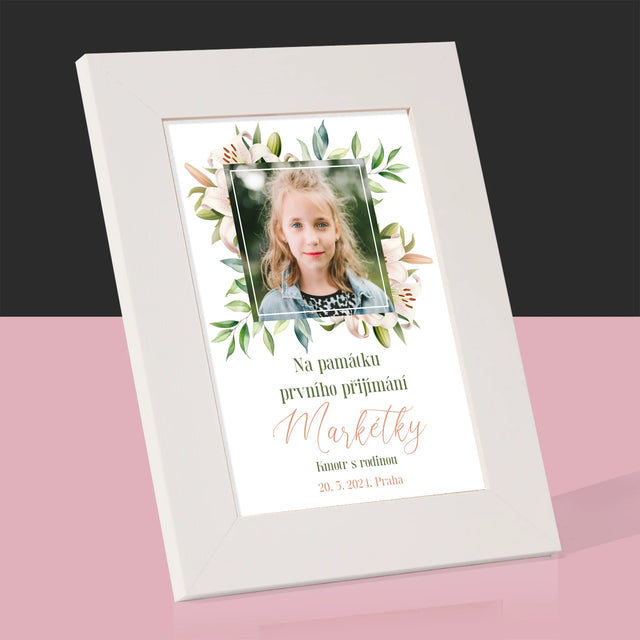 Fotka A Textem: Na Památku Prvního Přijímání - Fotorámeček