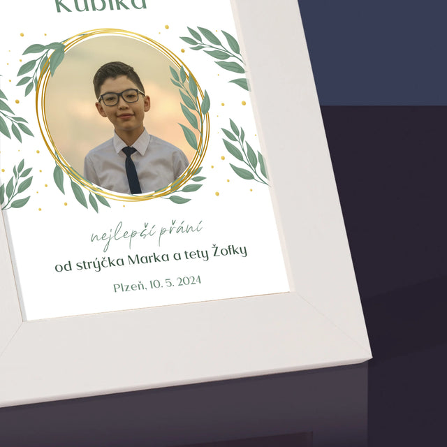 Fotka A Textem: U Příležitosti Prvního Svatého Přijímání - Fotorámeček