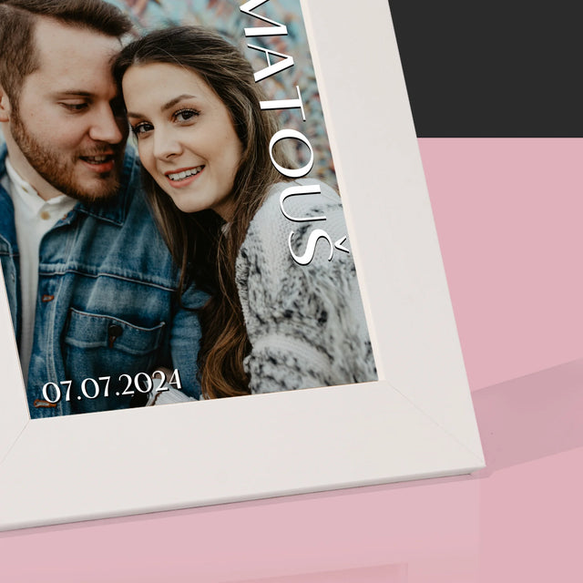 Fotka A Textem: Jména Svatba - Fotorámeček