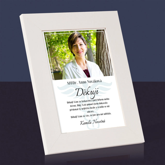 Fotka A Textem: Doktore, Děkuji - Fotorámeček