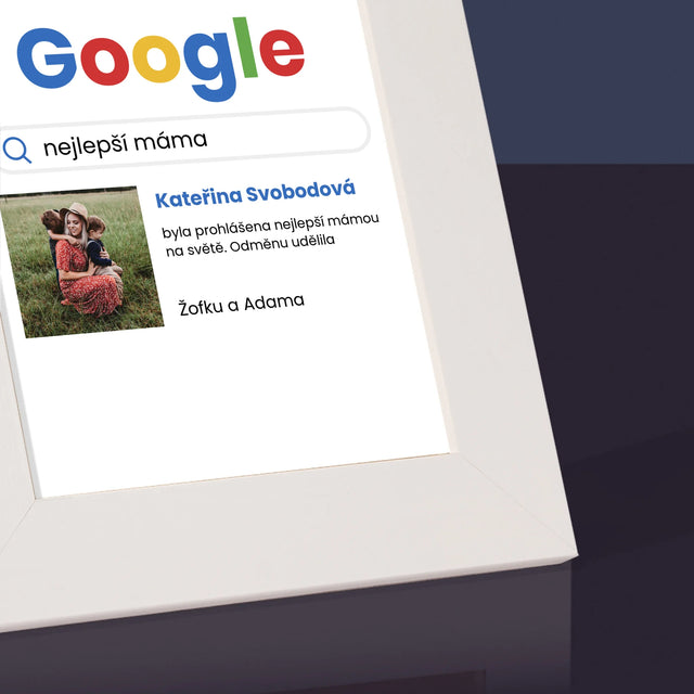 Fotka A Textem: Nejlepší Máma Výsledek Google - Fotorámeček