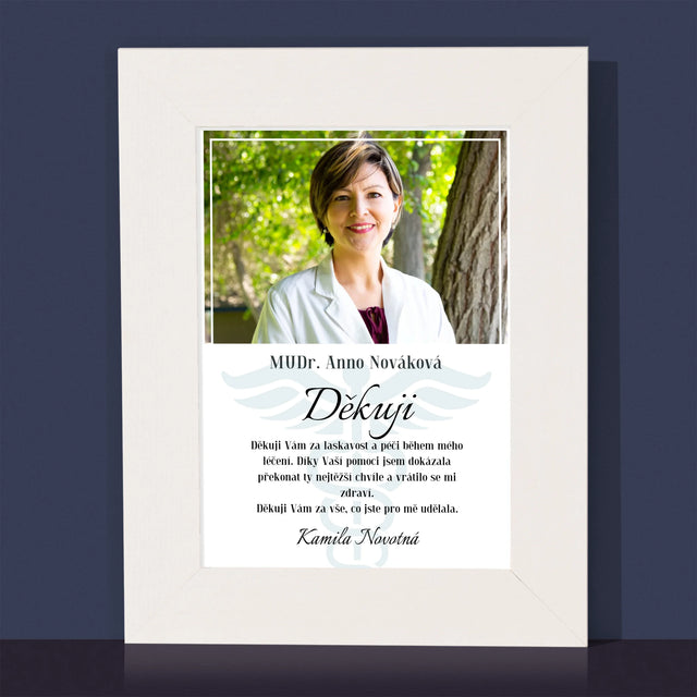 Fotka A Textem: Doktore, Děkuji - Fotorámeček
