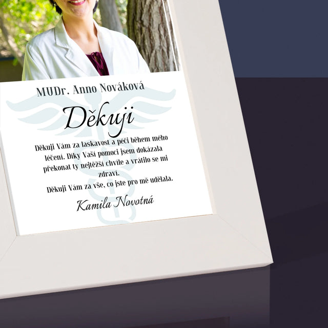 Fotka A Textem: Doktore, Děkuji - Fotorámeček