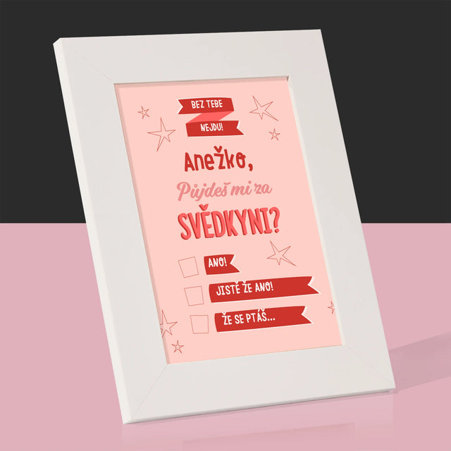 Jméno A Nápis: Bez Tebe Nejdu - Fotorámeček