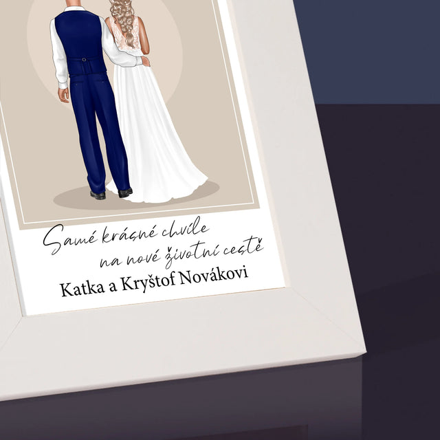 Designér Postav: Novomanželé - Fotorámeček