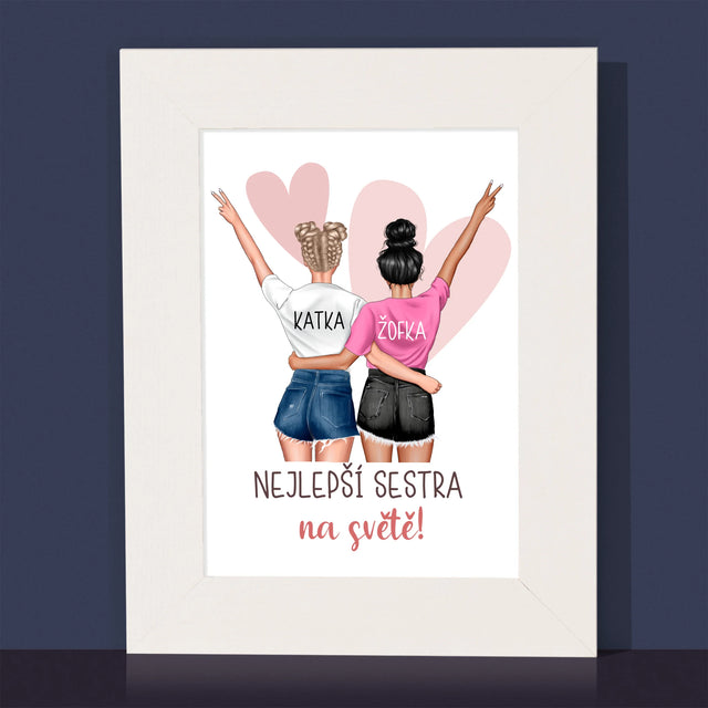 Designér Postav: Nejlepší Sestra Na Světě - Fotorámeček