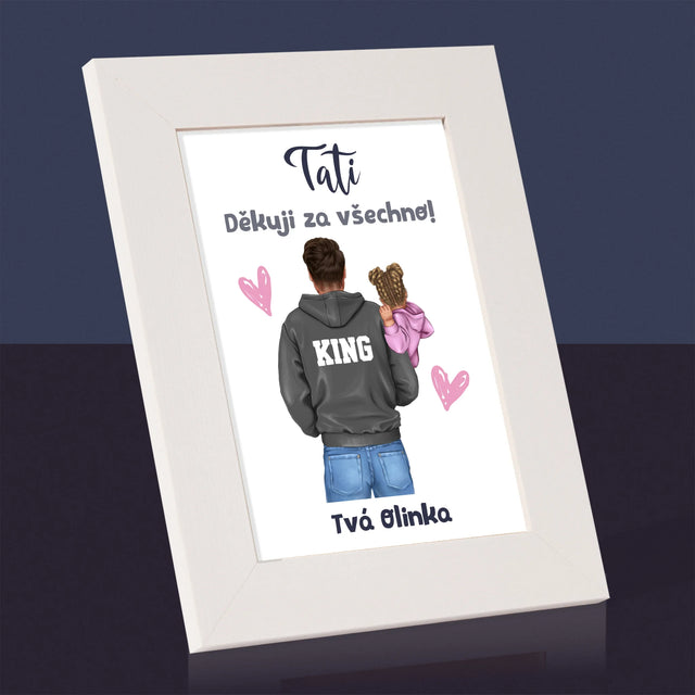 Designér Postav: Táta S Dítětem - Fotorámeček