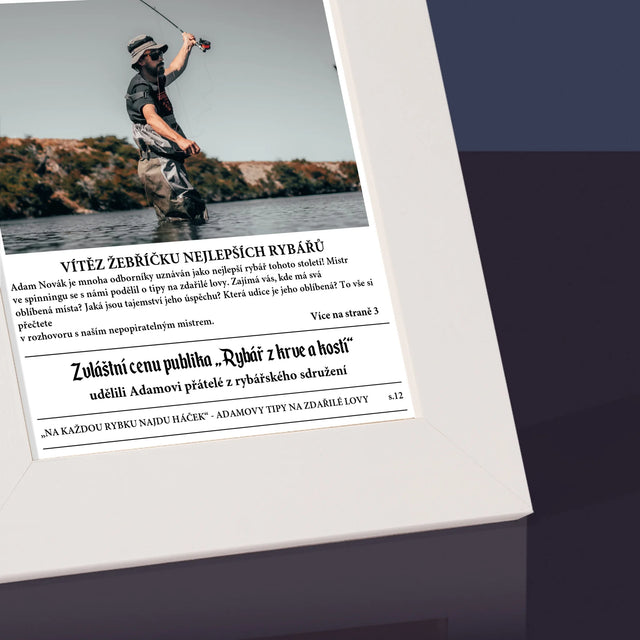 Fotka A Textem: Rybářský Přehled - Fotorámeček