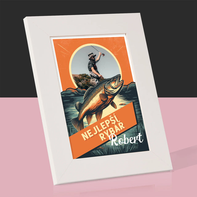 Fotka A Textem: Nejlepší Rybář - Fotorámeček