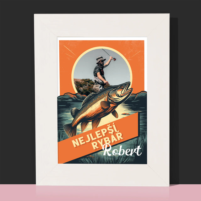 Fotka A Textem: Nejlepší Rybář - Fotorámeček